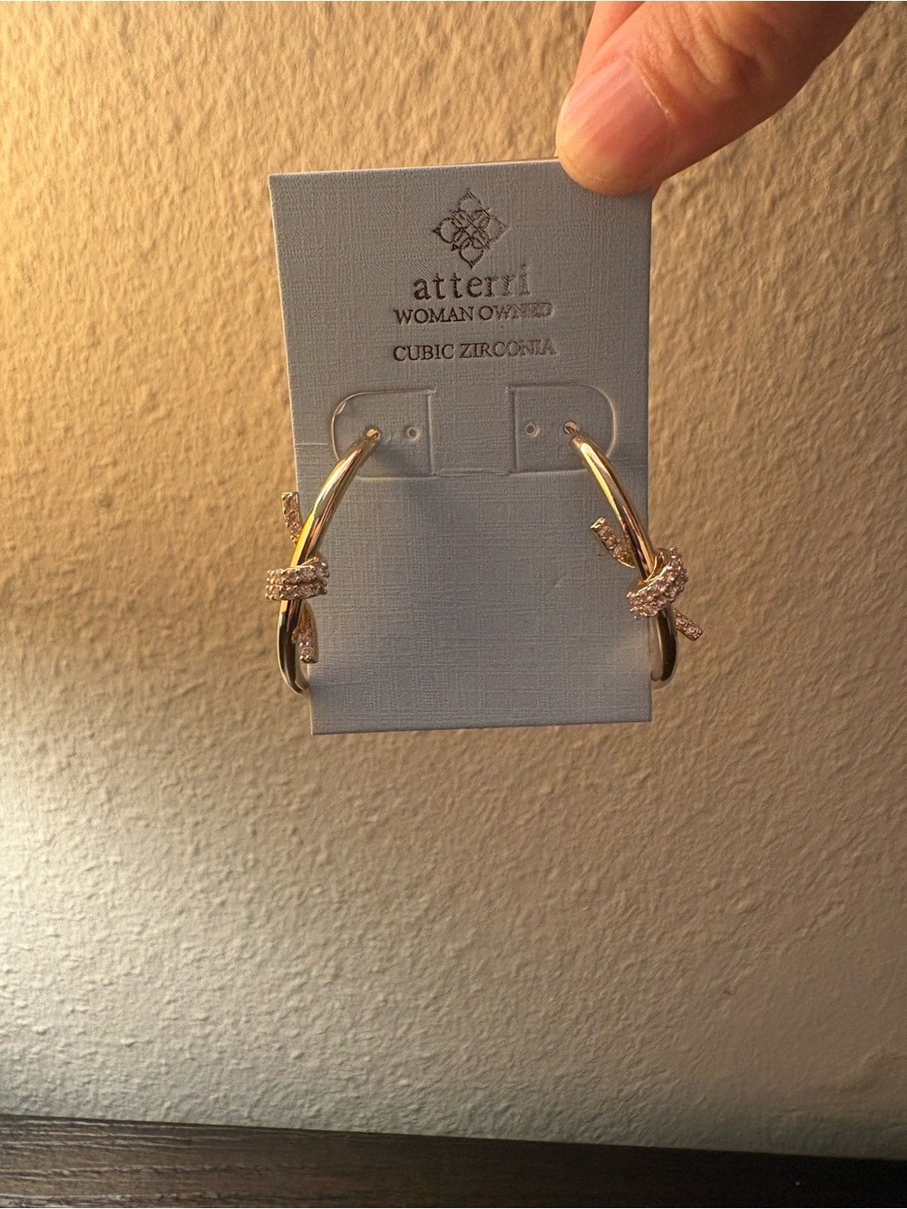 NEW Atterri Gold Hoop Earrings
